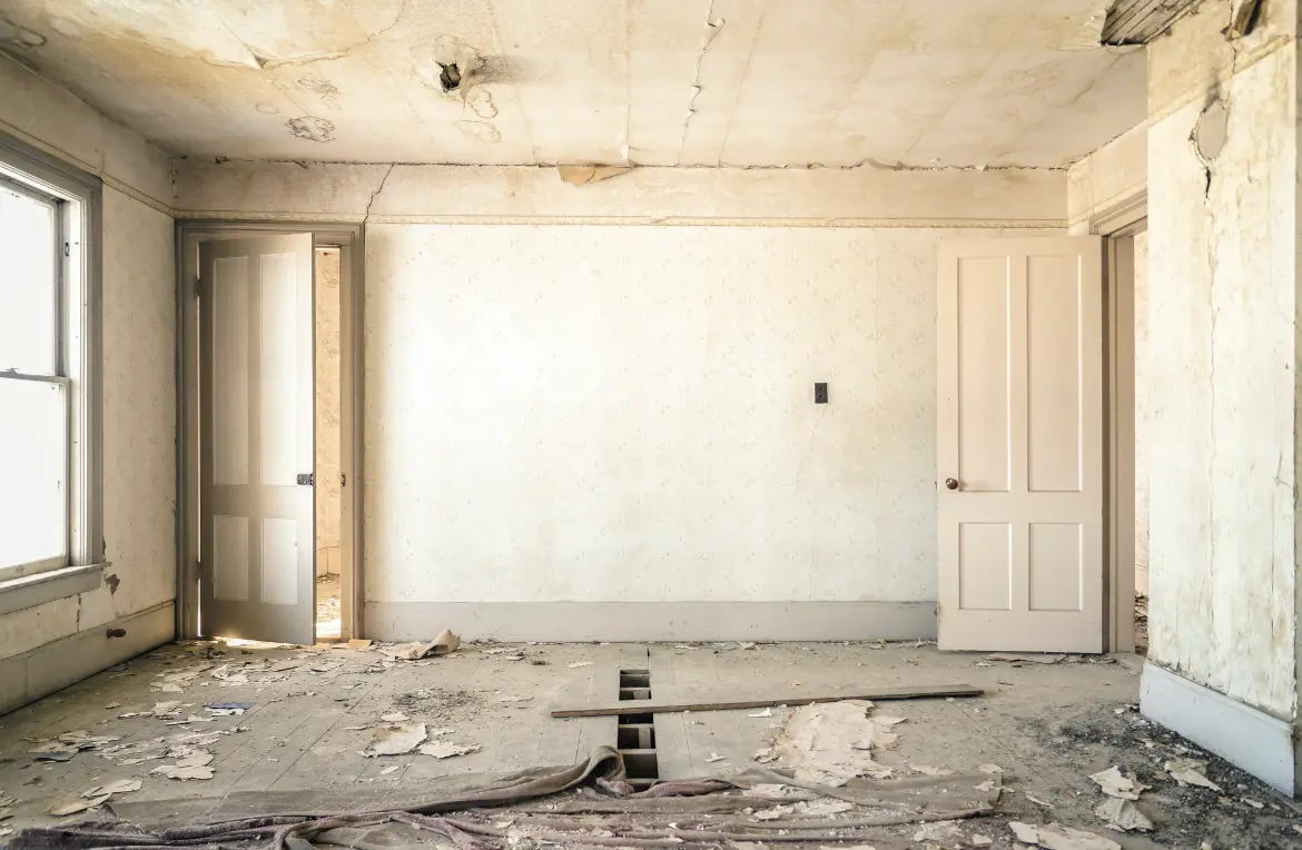 Waste disposal crew managing a cleanout project in Stickney